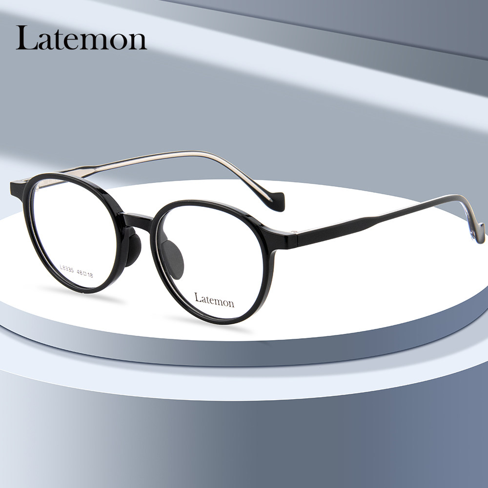 latemon浪特梦眼镜素颜韩版近视大脸网红眼睛潮流眼镜架