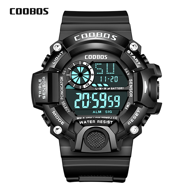 电子手表男士防水夜光男女初中中学生儿童青少年国产腕表