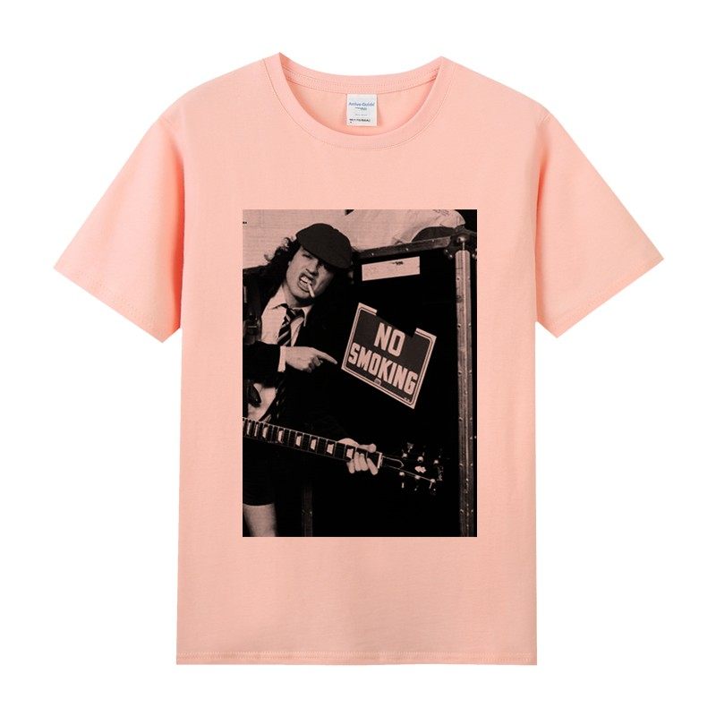 欧美摇滚复古acdc重型金属乐队周边衣服纯棉t恤