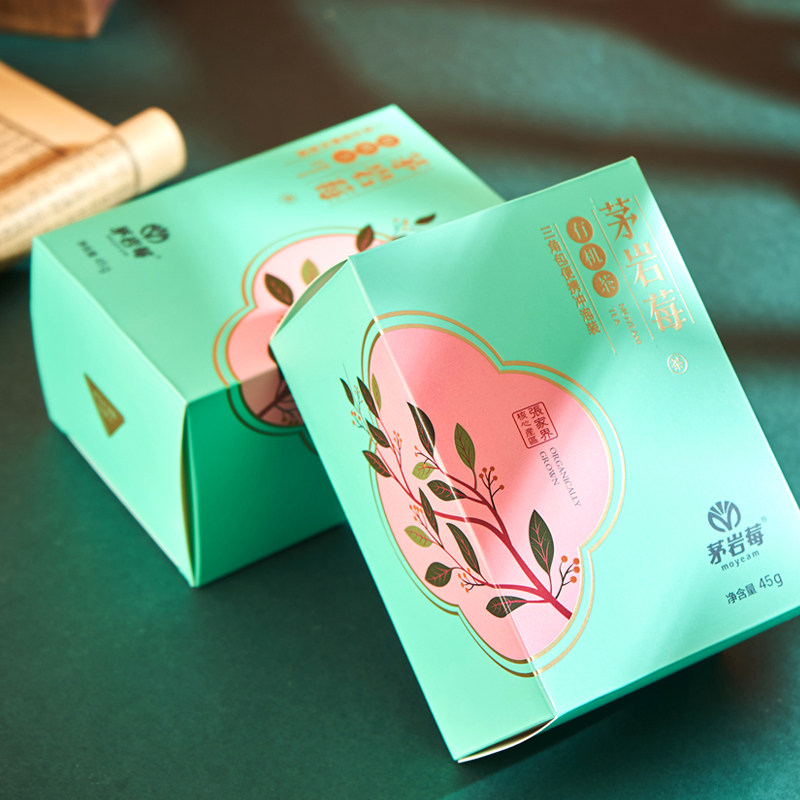 茅岩莓茶张家界特产莓茶正品藤茶植物养身茶时尚三角袋90g