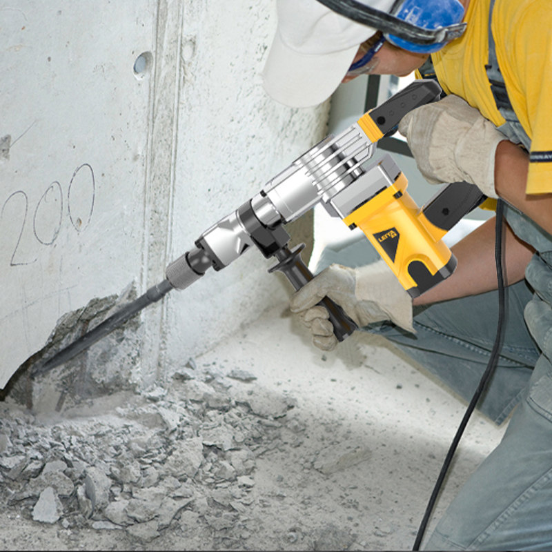雷亚大功率专业冲击电镐开槽拆墙工业电锤单用电锤