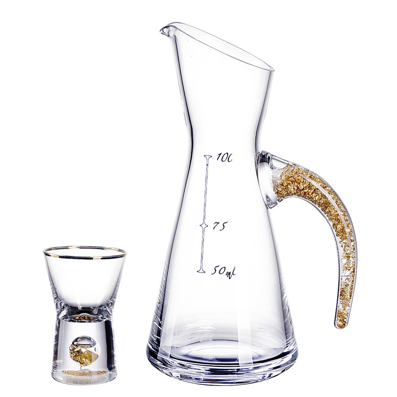 酒杯baer酒器礼盒酒盅杯烈一口送礼水晶白酒杯酒杯