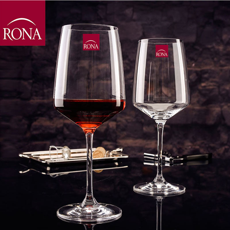 捷克进口rona洛娜水晶杯红酒杯高脚杯大号波尔多家用杯子葡萄酒杯