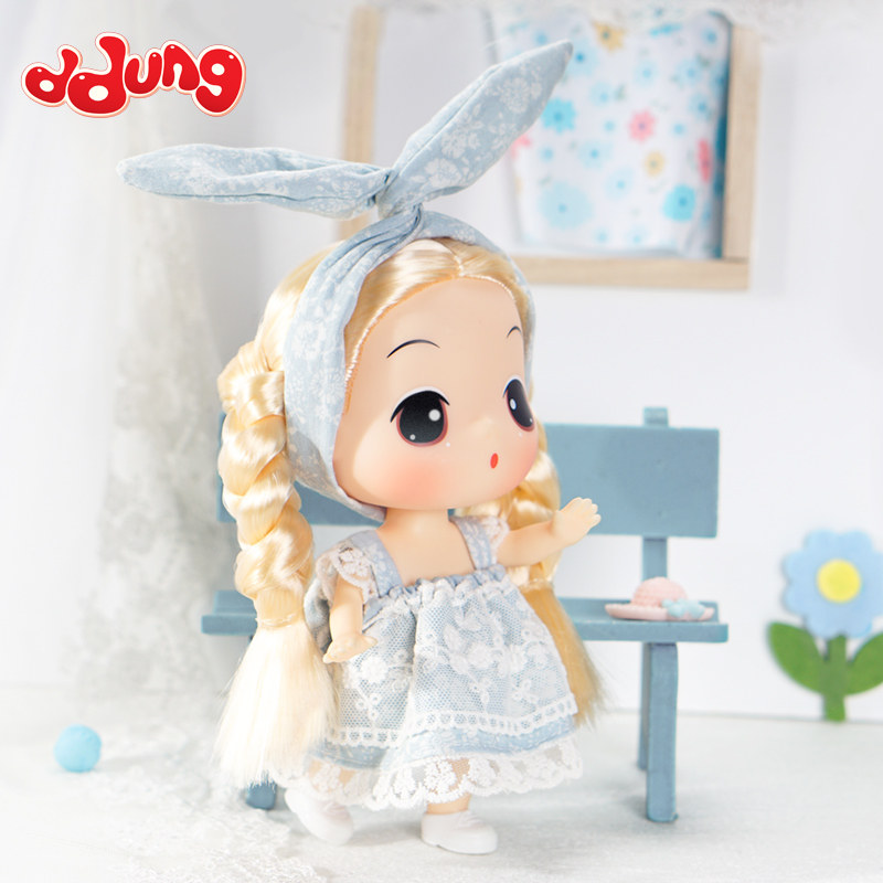 ddung冬己新款迷糊娃娃女孩diy换装可爱洋娃娃生日娃娃