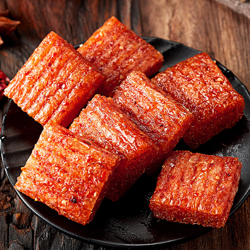 比比赞素大刀肉辣条8090儿时怀旧休闲零食食品素肉