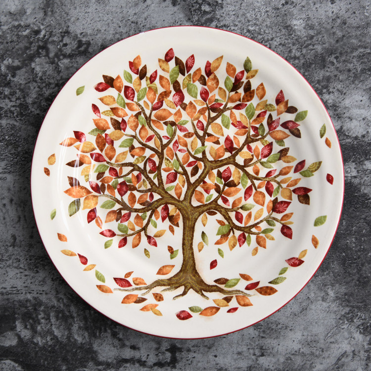 外贸出口陶瓷餐具西餐盘子点心水果果盘装饰挂盘盘