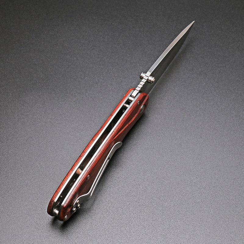 鹰朗el02sz酸枝木户外折叠刀高硬度随身刀具野外求生小刀折刀包邮