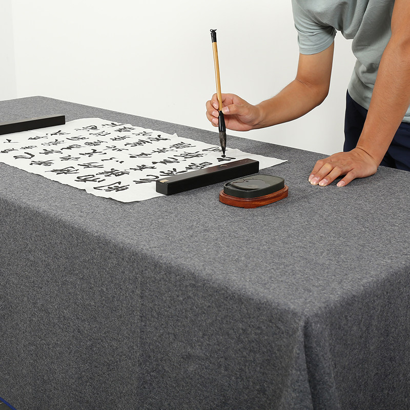 毛毡垫布书画书法生毛毛笔字练字毡毯垫学包边文房四宝