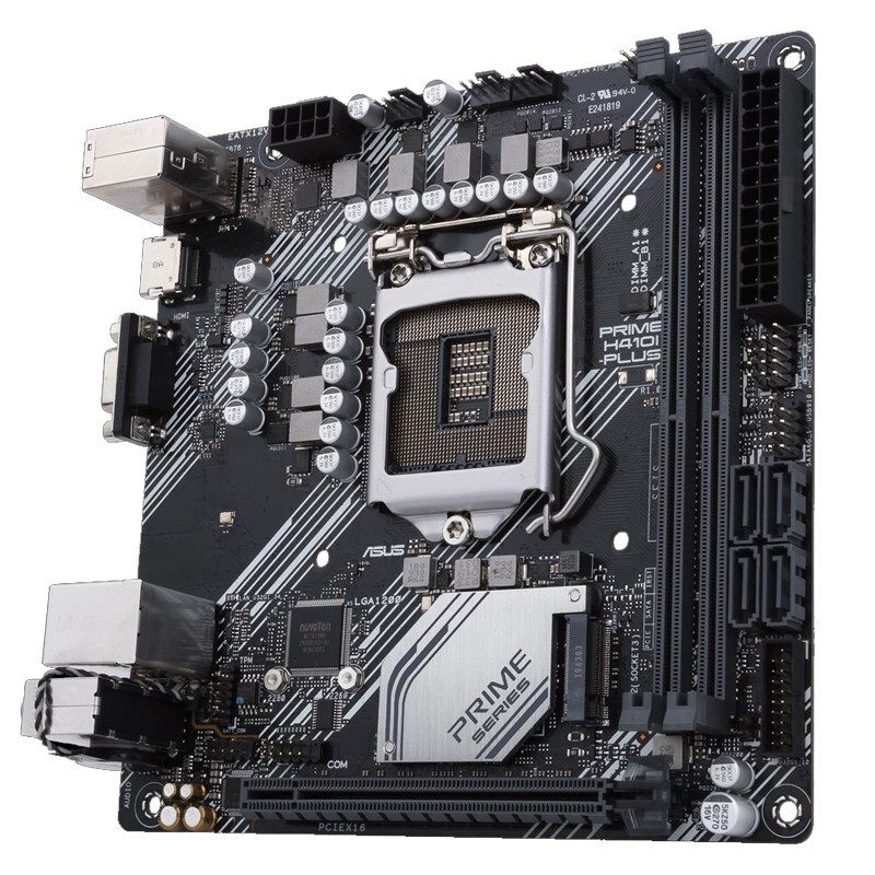 华硕asusprimeh410i-plus台式电脑主板itxmini小板lga1200主板