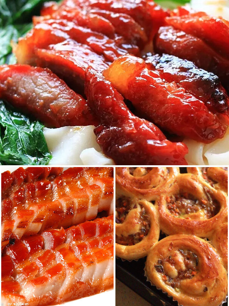 荷美尔叉烧肉1kg广式蜜汁叉烧猪肉片熟食半成品广东港式烧腊商用