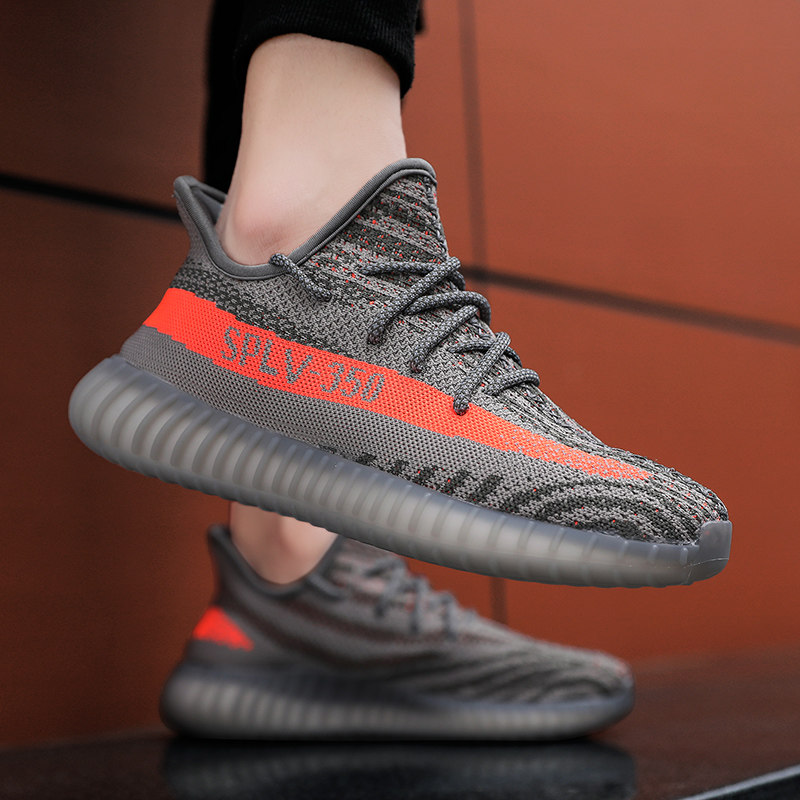 福建时尚透气椰子350v侃爷飞织限定单鞋