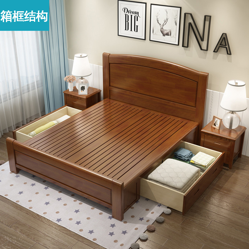 实木木床1米儿童单人床工厂直销小户经济型1.35实木床