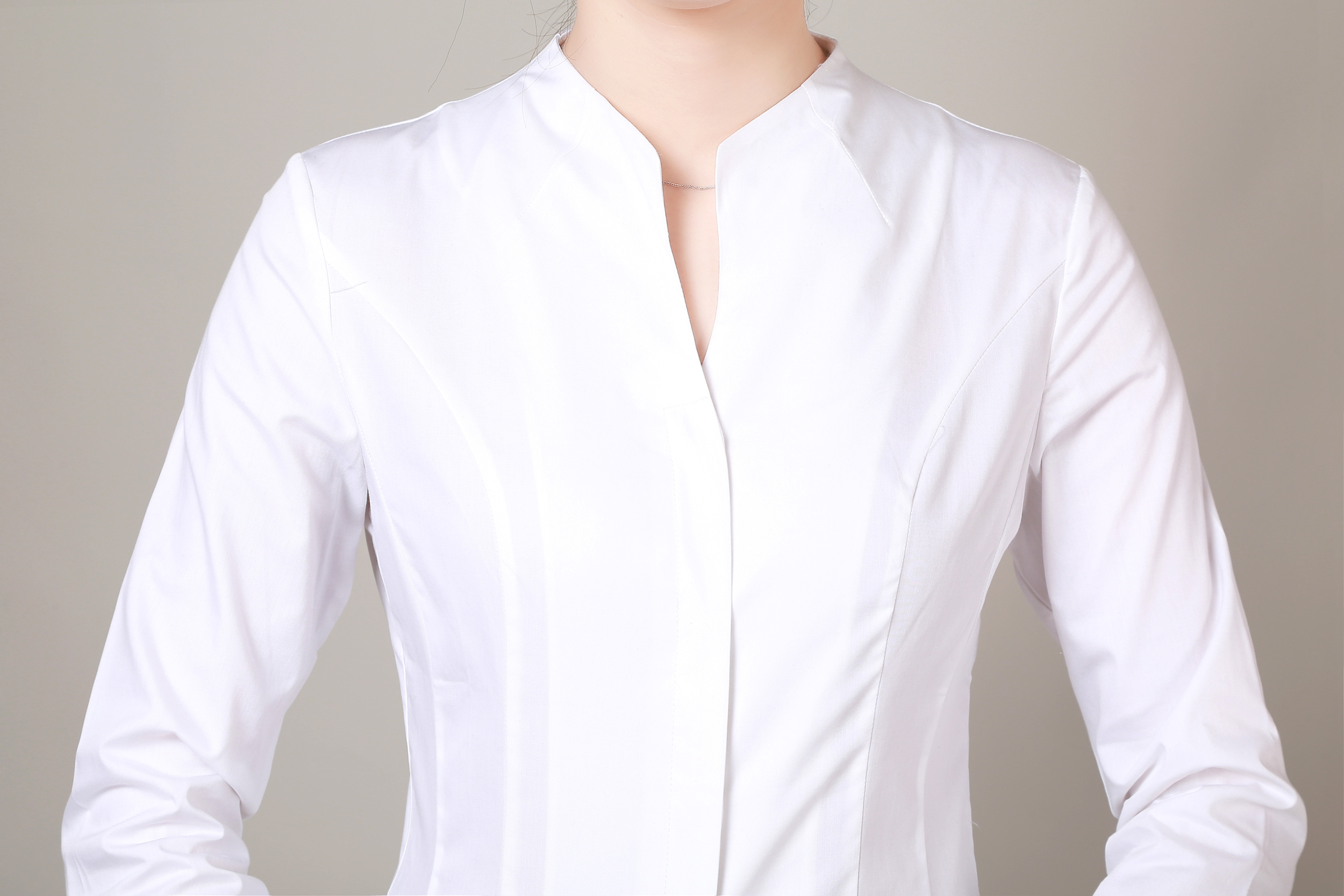 新款奔驰女衬衫汽车4s工作服女士销售衬衫