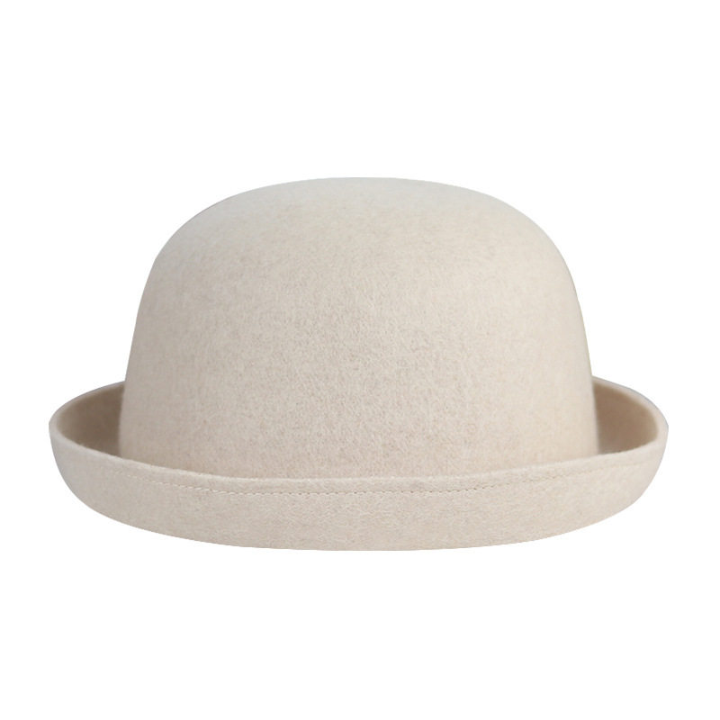 jk制服小圆帽日百搭圆顶礼帽羊毛帽子校供帽子