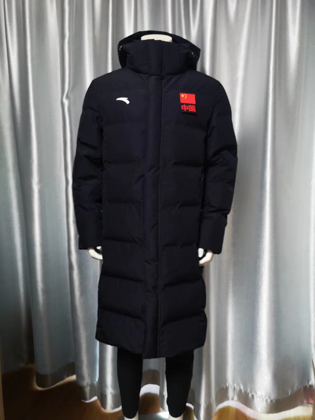 anta安踏赞助国家队2020年冬季新款防寒大衣长款运动羽绒服
