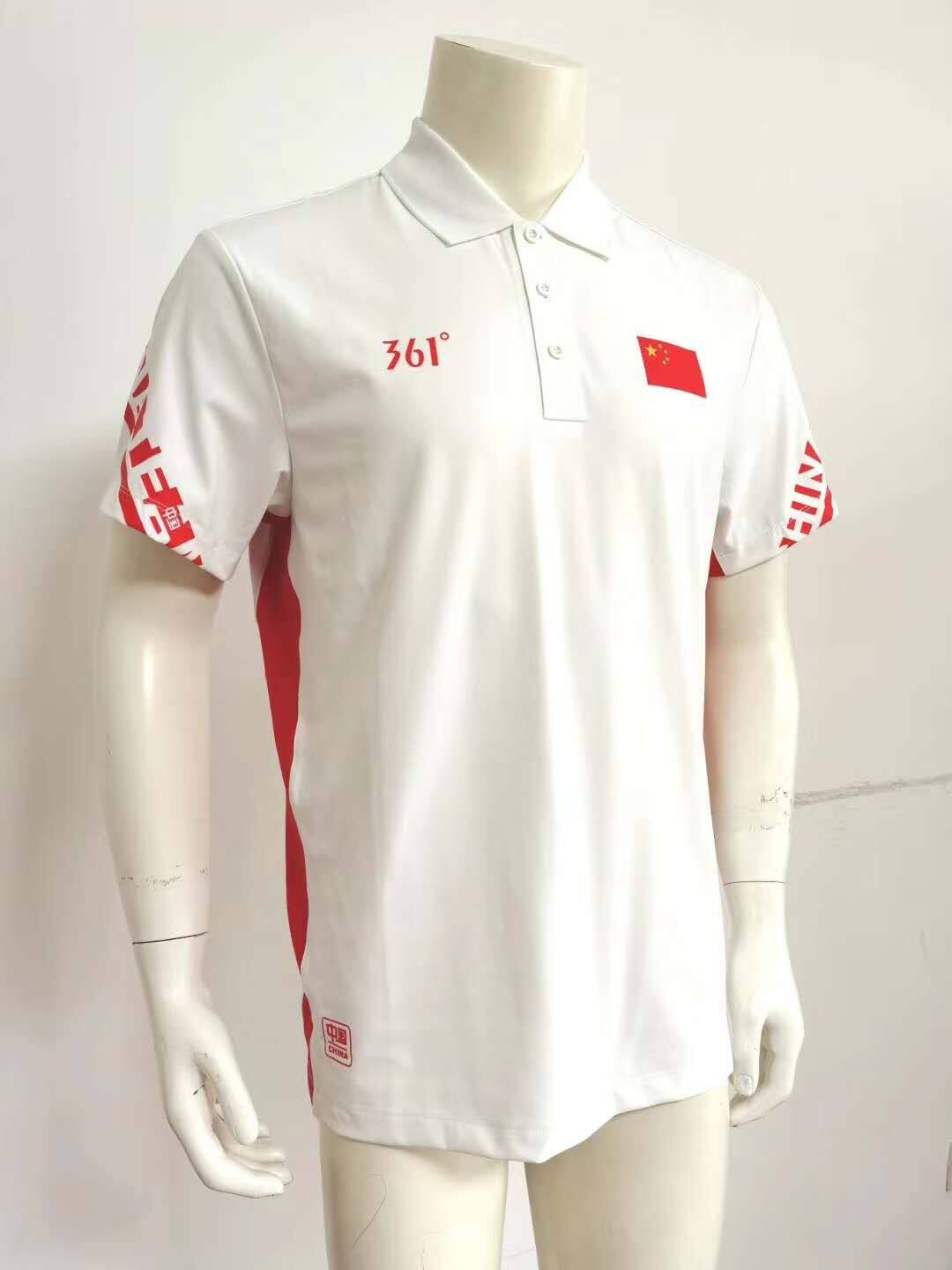 361赞助国家队新款 运动短袖 polo衫 2020年速干刺绣短袖 翻领衫 - 痕