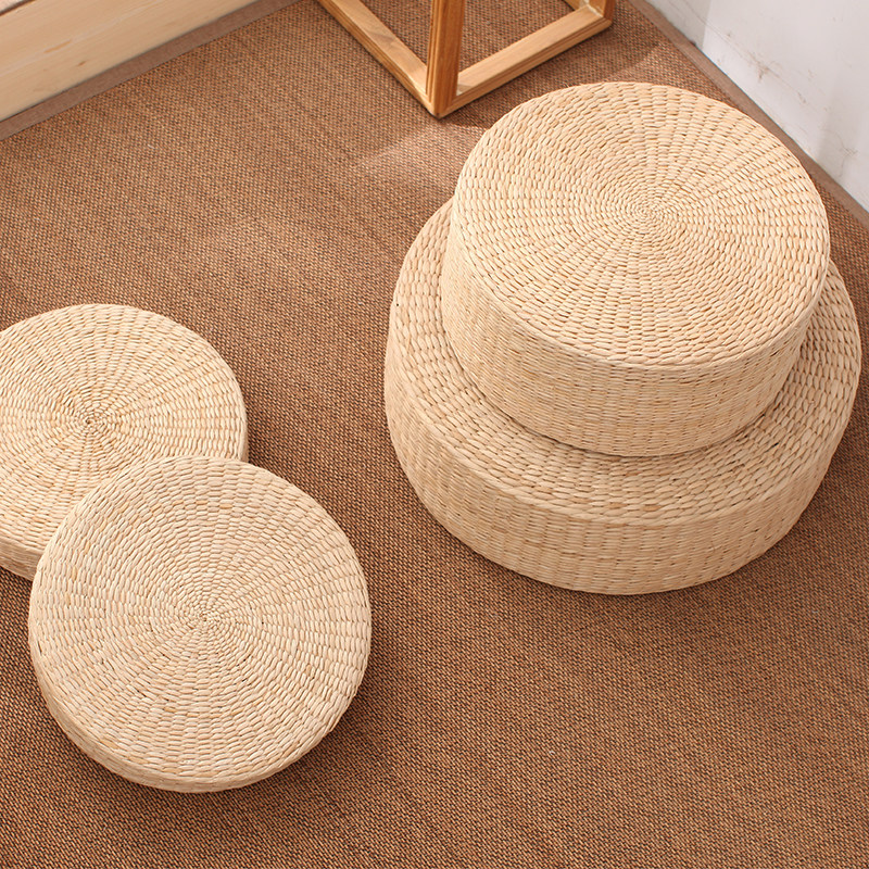 草编蒲团椰棕日式榻榻米加高坐垫草墩修禅茶道蒲团