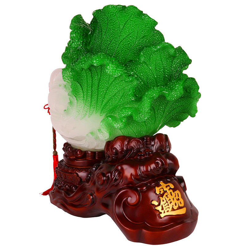白菜摆件招财进宝客厅玄关家居酒柜老板饰品大号摆件