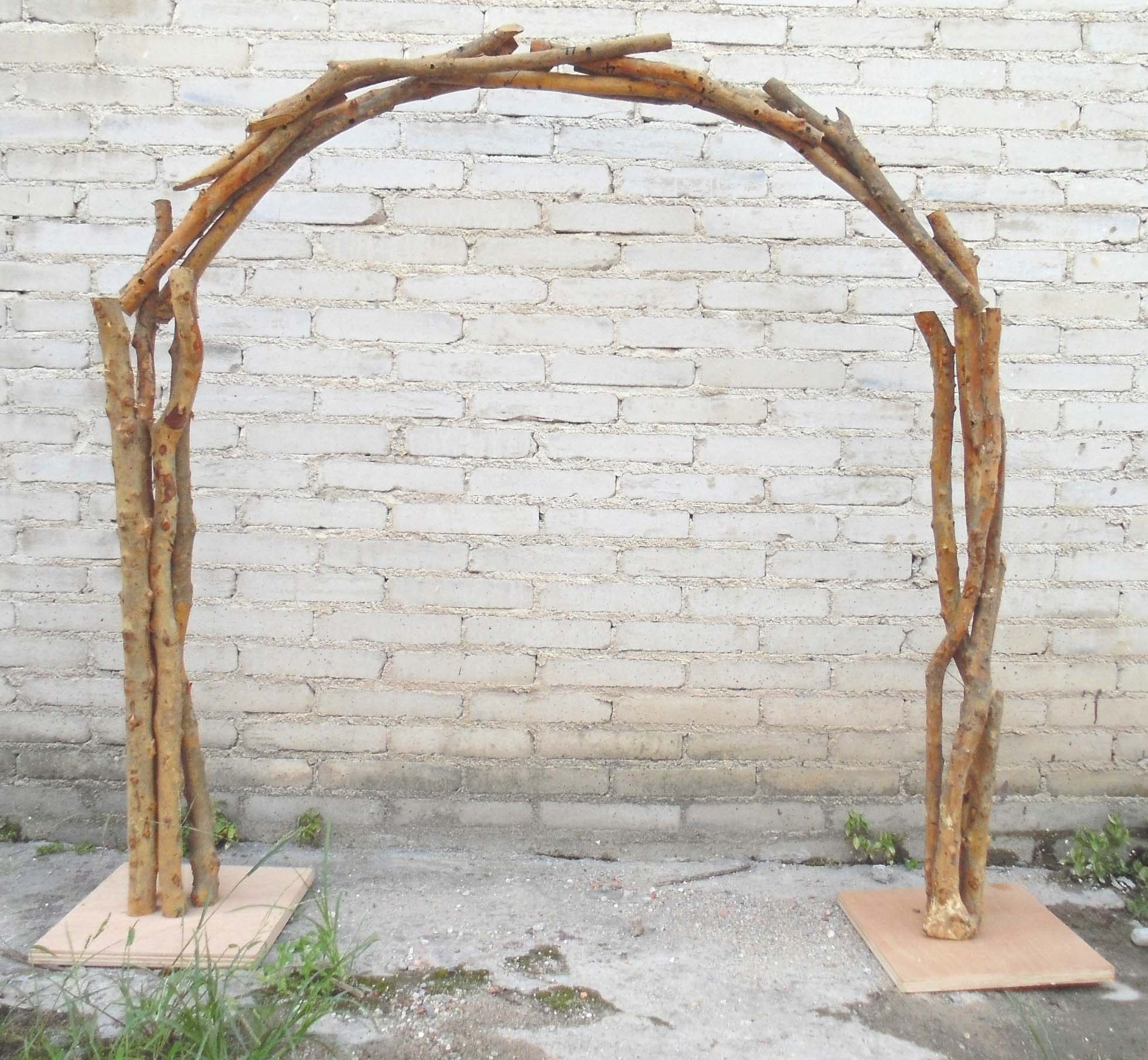 拱门弧形实木森系原木婚庆影楼圆形花架开业鲜花拱门