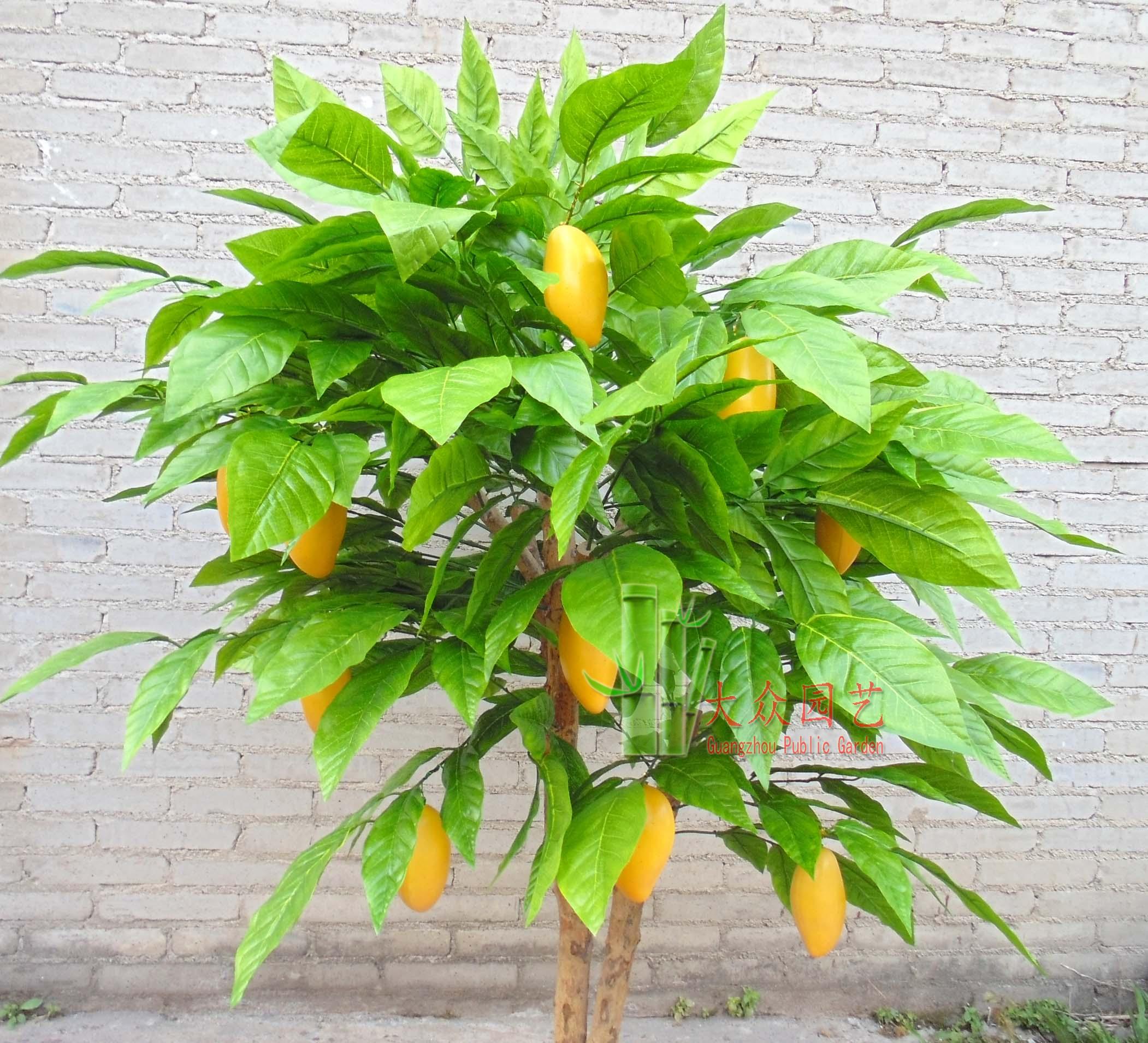 芒果树水果仿真超市堆头展位装饰水果树绿植仿真绿植