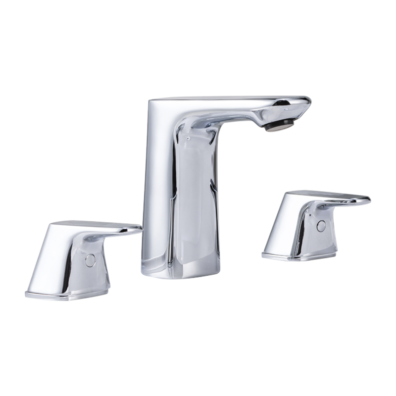 美标卫浴水龙头纤格1703家用全铜卫生间三孔冷热水面盆龙头