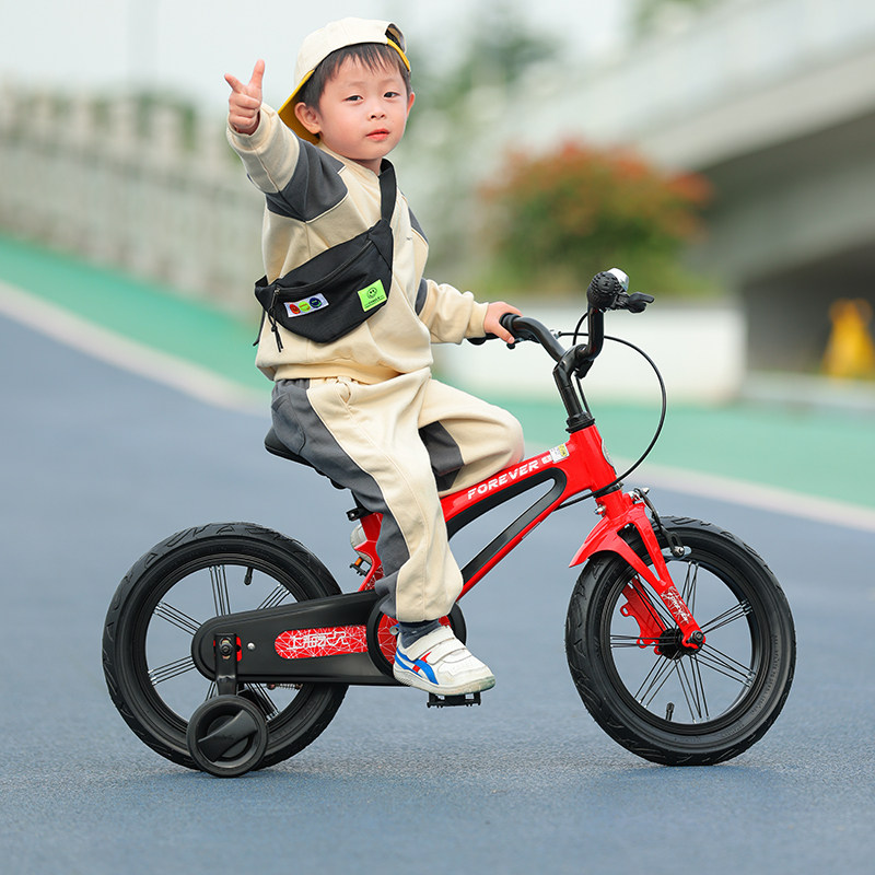 上海永久儿童自行车16寸镁合金超轻单车男孩女童儿童自行车