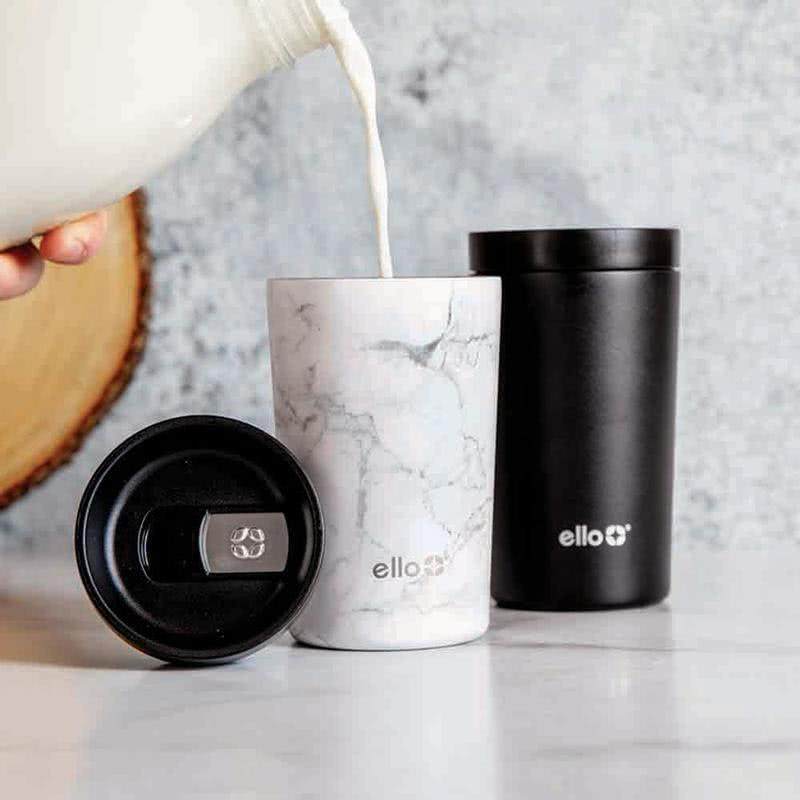 防漏保温ello随行水杯滑盖设计6小时轻便咖啡杯保温杯