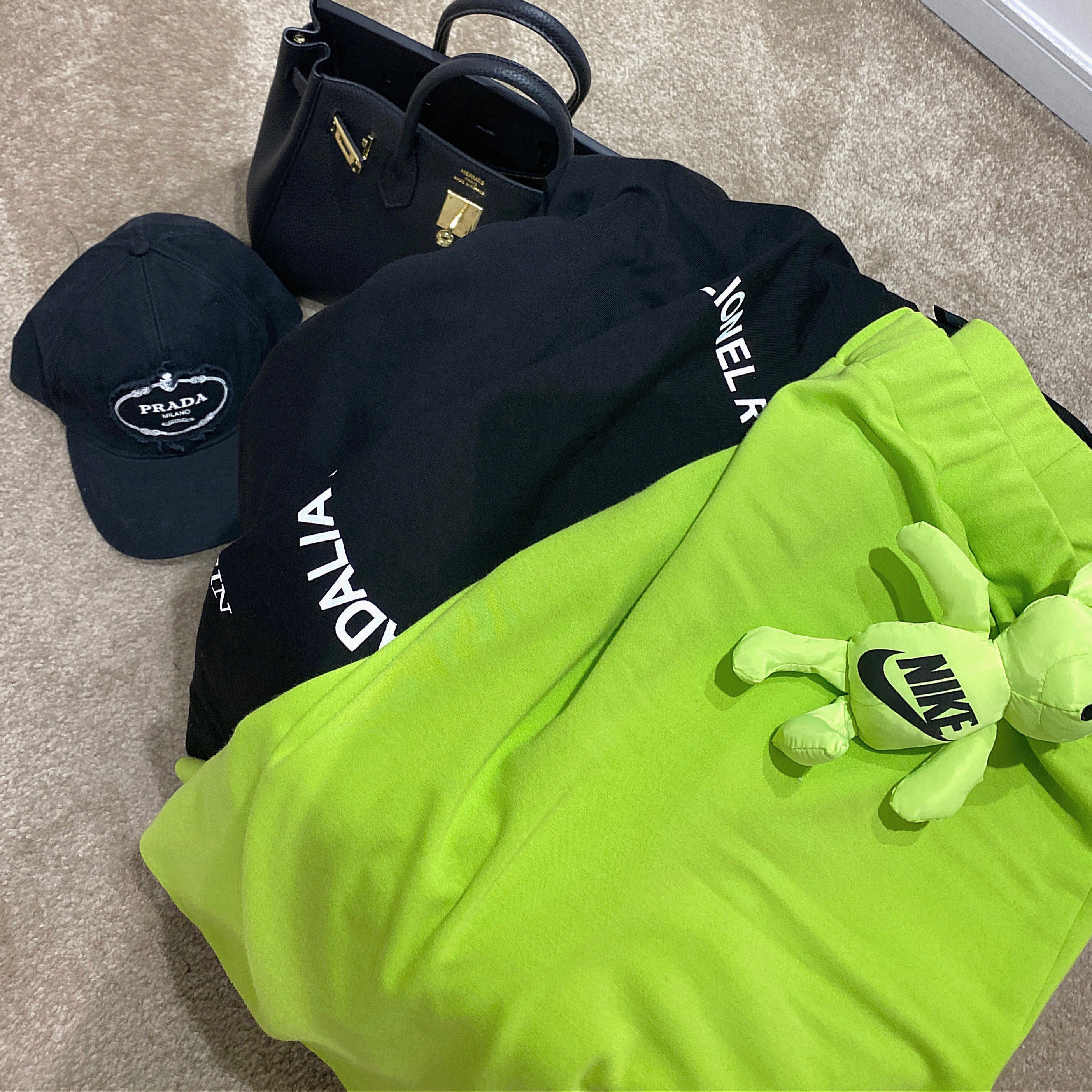 littlerain小雨姐姐夏日初心你要的du特气质电光绿半身裙