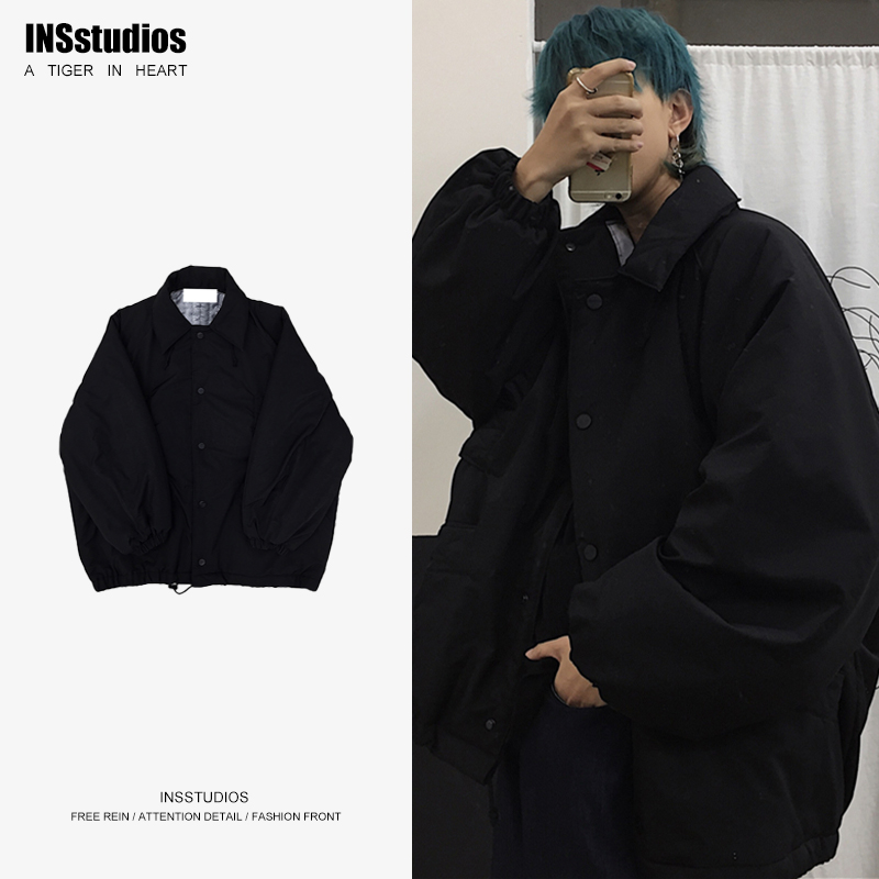INSstudios 潮流ins韩版复古廓形面包服冬上衣加厚棉衣外套男女潮