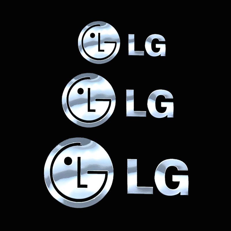 lg金属洗衣机冰箱显示器logo标志手机手机贴贴纸手机贴纸