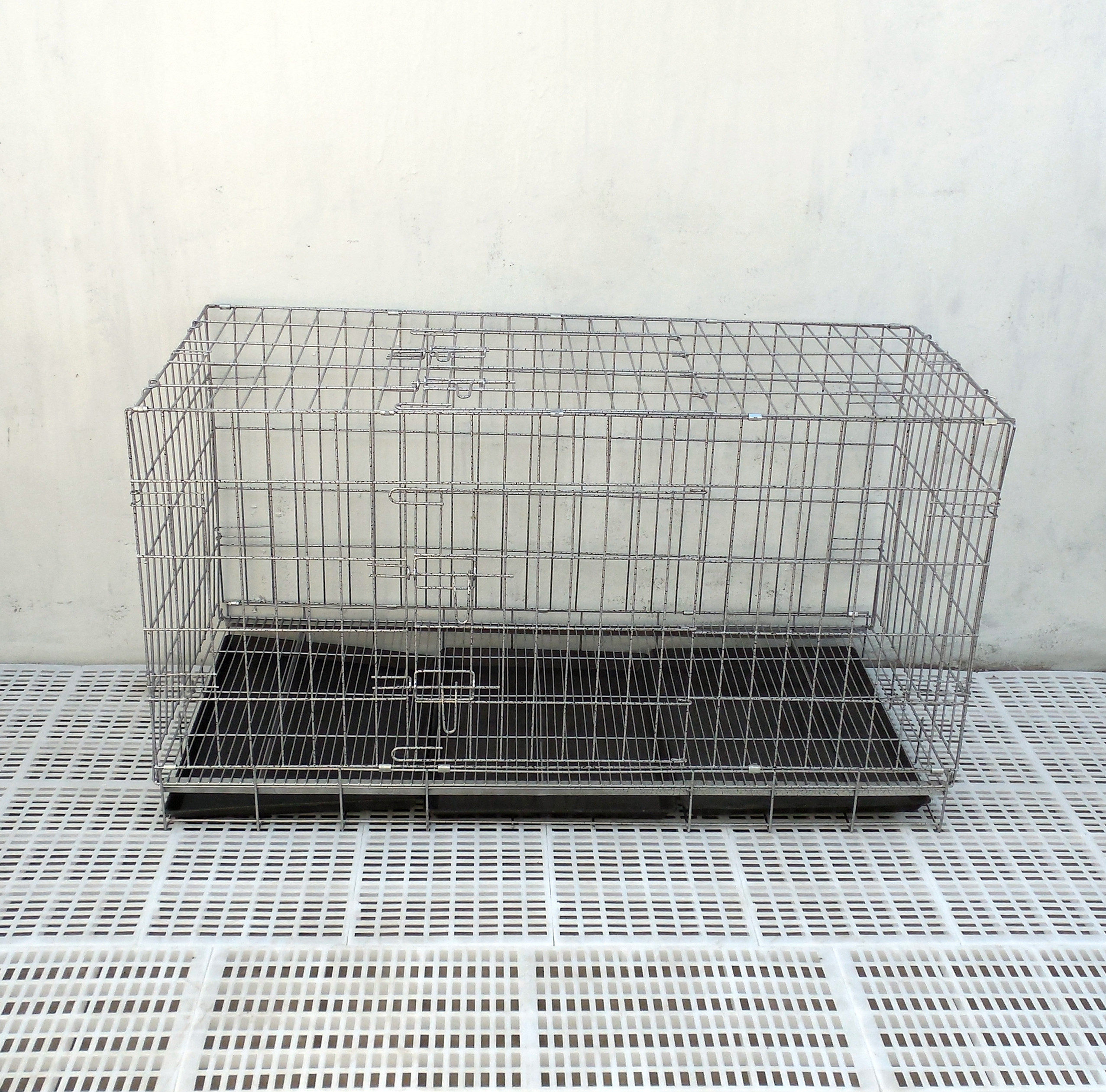 狗笼大美笼具大型加粗角钢折叠宠物金毛贵宾萨摩哈士奇狗笼子鸡笼