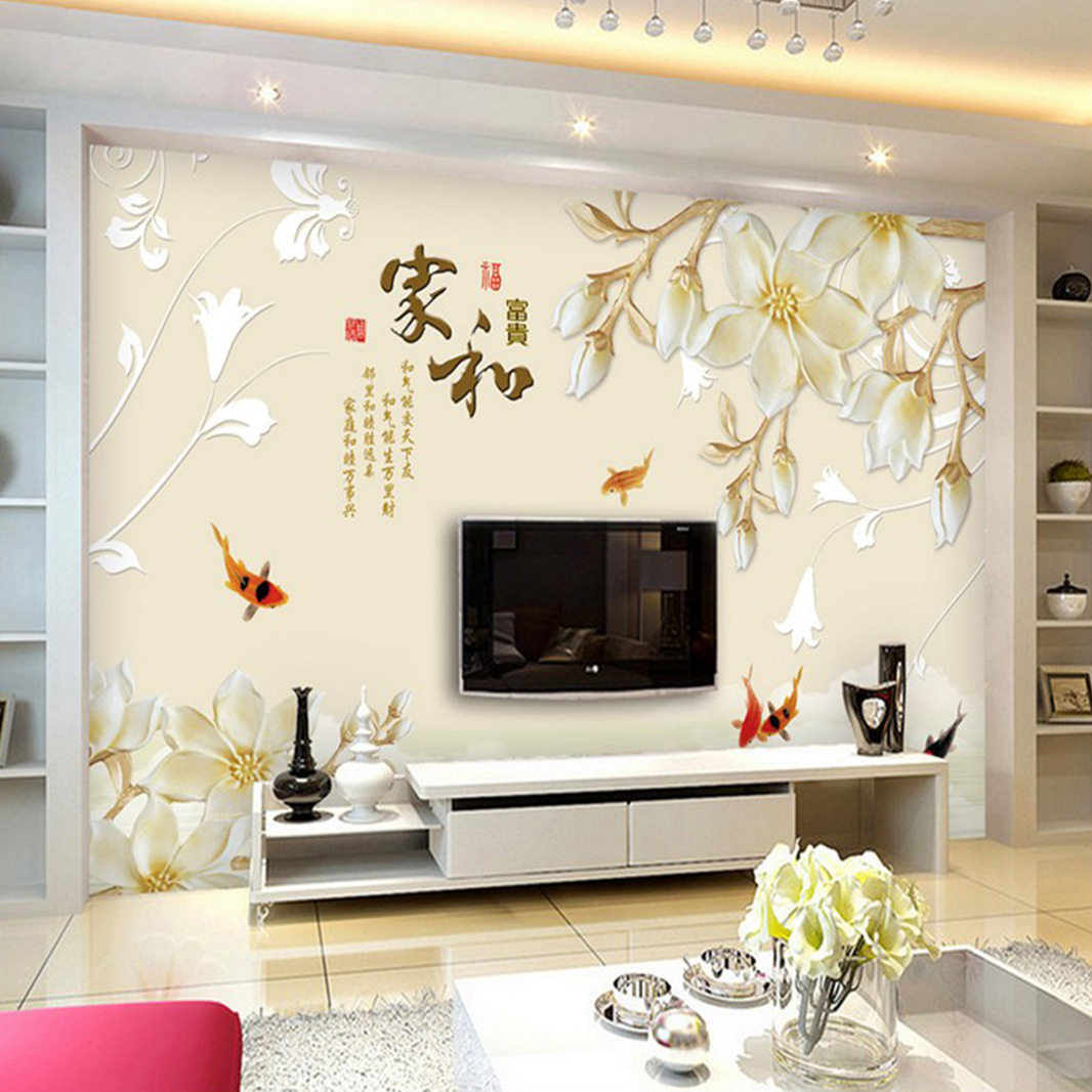 简约现代8d电视背景墙壁纸5d立体客厅卧室墙纸影视墙装饰壁画墙布
