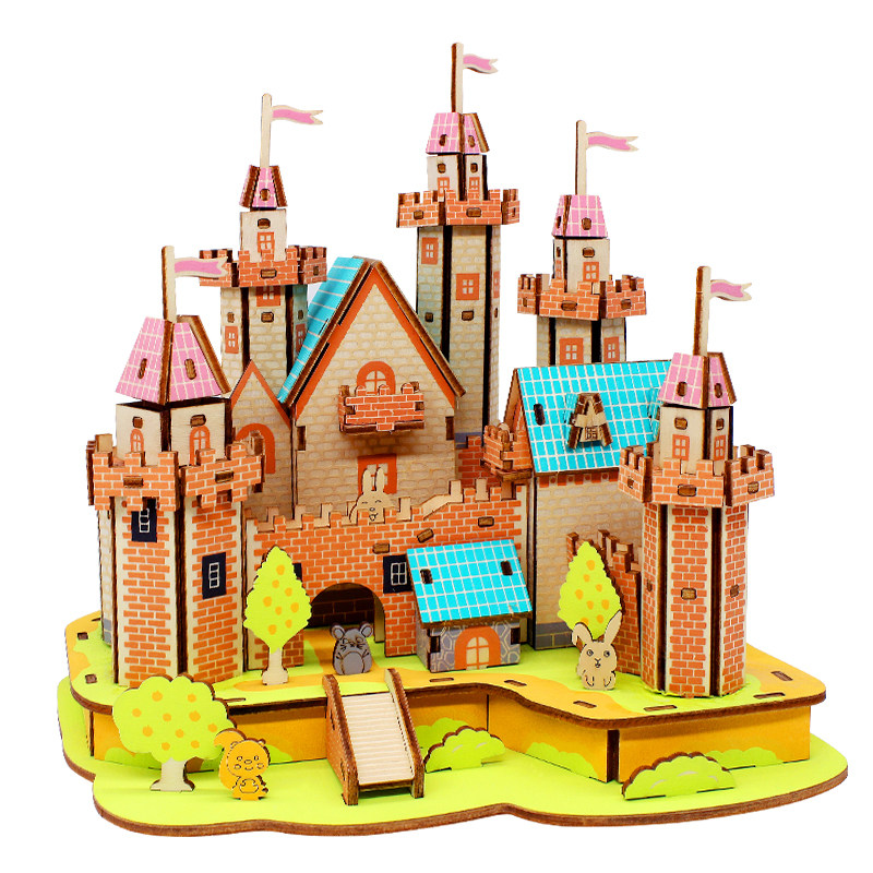 木质城堡大模型成年手工3diy阿房宫立体拼图建筑拼图