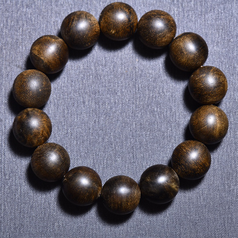 惠安沉香老料16mm14颗天然手串香韵细甜单圈手串