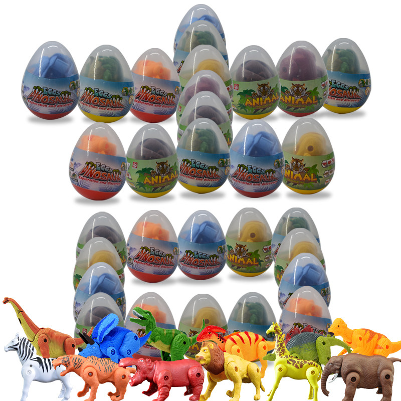 恐龙蛋变形蛋拼装可动小恐龙儿童玩具男孩仿真动物模型三角霸王龙
