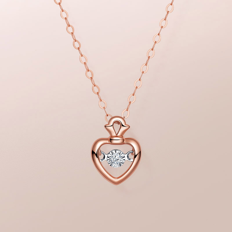 新品drmyheart系列怦然心动套链钻石项链吊坠颈饰