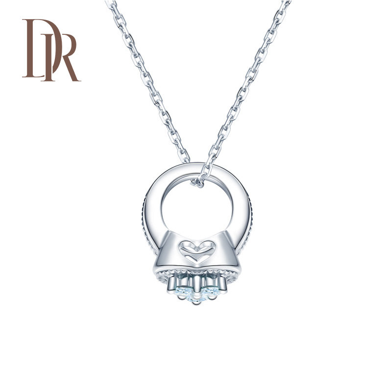dr项链定制金定制18k吊坠baby宝石十二星座套链颈饰
