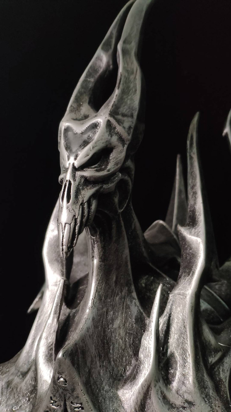 hcmy魔兽阿尔萨斯巫妖王冠头盔统御之盔金属金属模游戏