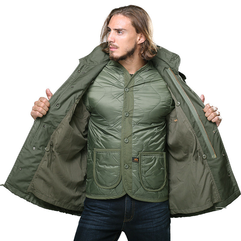 风衣alpha阿尔法m65衣大中长春秋加肥加大m59风衣