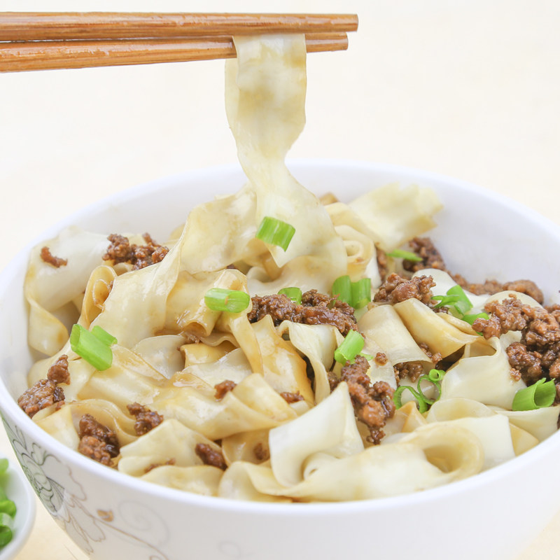 仙力河南烩面老汤牛羊味宽面条特产微辣双人份215g*4包含料包盒装