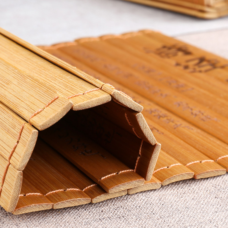 竹简雕刻论语道德经三字经演出道具中式古典竹卷摆件