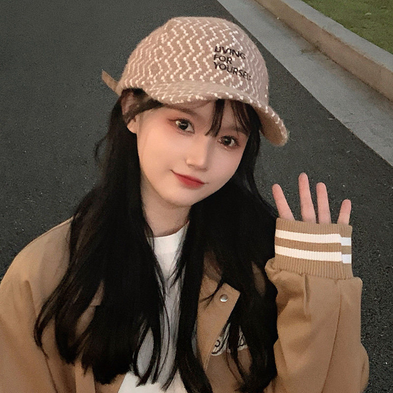 帽子女冬季韩版百搭网红ins潮显脸小棒球帽防风保暖鸭舌帽女新款