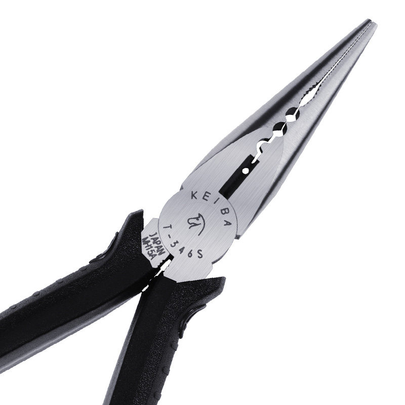 日本进口keiba马牌t316st346s电工尖嘴6英寸多功能尖嘴钳