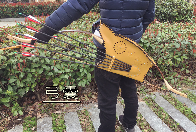 弓箭传统弓弓囊箭囊弓袋箭袋皮质弓包手工手工制飞镖