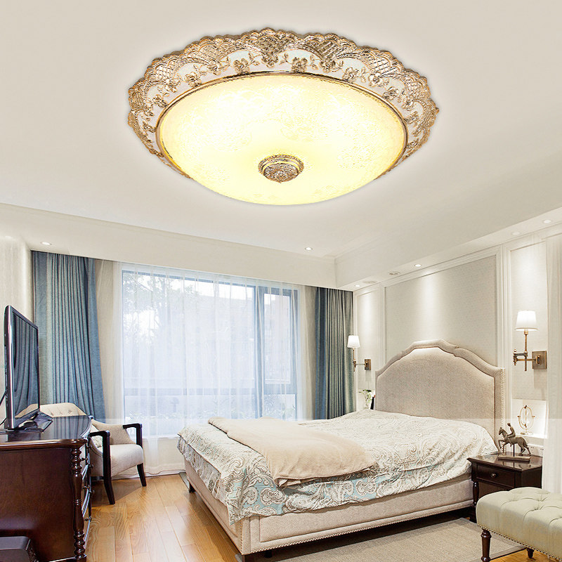 卧室欧式房间圆形主卧吸顶灯过道玄关阳台顶灯客厅吸顶灯