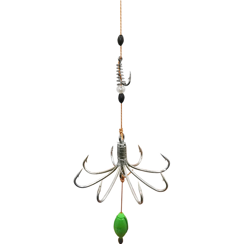 小仙郎八爪钩十爪钩锚鱼钩鱼钩绑好套装八抓钩十抓钩爆炸钩高碳钢