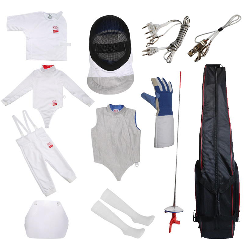 花剑套装 击剑服装 击剑器材者儿童成人初学12件套装 cfa认证 - 痕风