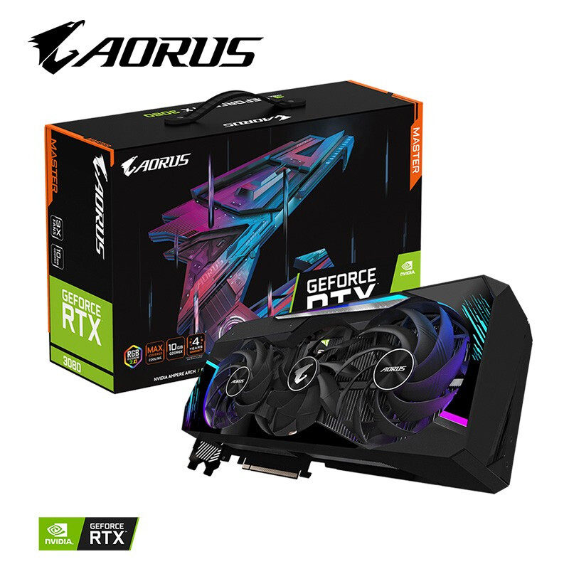 技嘉rtx3080 10g魔鹰猎鹰雪鹰大雕水冷水雕游戏显卡赛博朋克2077