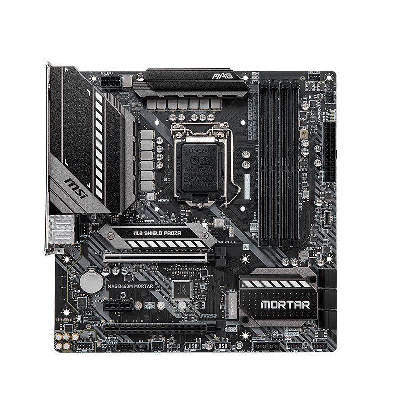 msi微星magb460mmortar迫击炮wifi电竞吃鸡办公主板lga1200