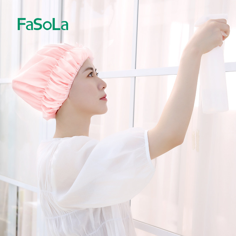 fasola防水浴帽洗澡女头发罩加厚淋浴头套沐浴浴帽